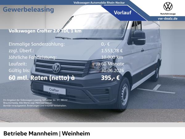 Volkswagen Crafter 35 Kasten 2.0 TDI Klima AHK Allwetter