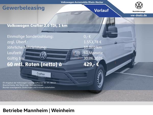 Volkswagen Crafter 35 Kasten HD 2.0 TDI Klima AHK Allwetter