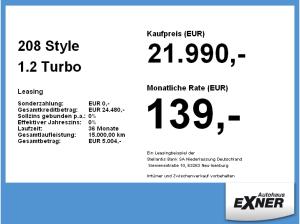 Peugeot 208 Style 1.2 Turbo