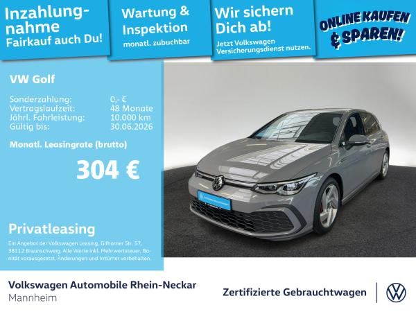 Abbildung Leasingangebot VW Golf