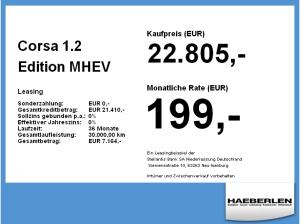 Opel Corsa 1.2 Edition LAGERFAHRZEUG*WINTERPAKET
