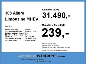 Peugeot 308 Allure Limousine MHEV