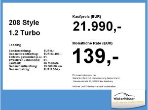 Peugeot 208 Style 1.2 Turbo