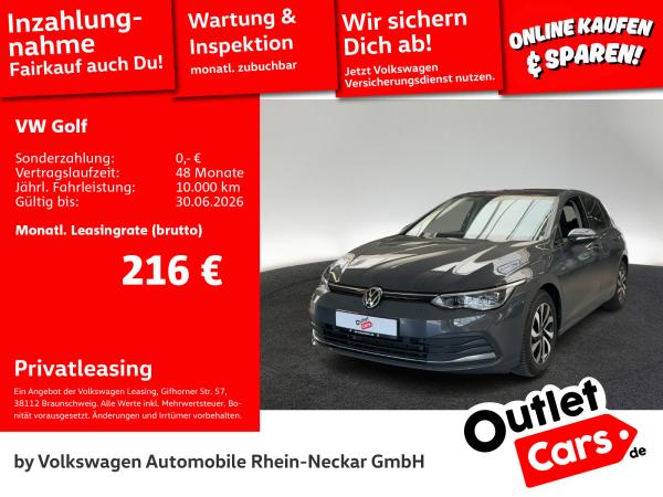 Abbildung Leasingangebot VW Golf