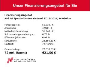 Audi Q8 e-tron QU MATRIX+NAVI+HuD+AIR+GRA