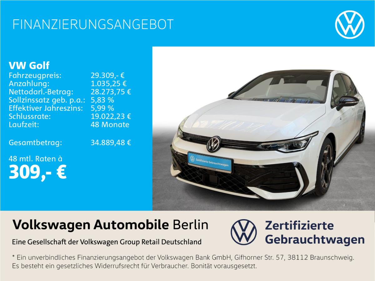 Volkswagen Golf VIII 1.5 eTSI DSG R-Line Navi LED SHZ PDC