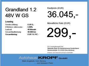 Opel Grandland 1.2 48V W GS Navi+SHZ+HUD+360Kam