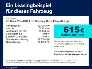 Volkswagen ID.Buzz ID. Buzz Pro AHK ACC Memory Sitze Pano IQ.Light