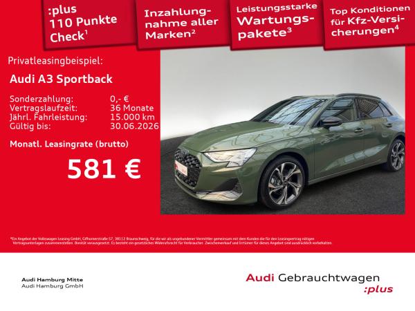 Audi A3 Sportback 40 TFSI e advanced S tronic LM18 AHK Navi