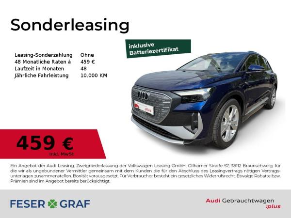 Audi Q4 e-tron 45 S-line/GRA/CarPlay/Navi+/SHZ