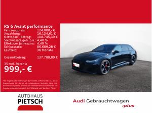 Audi RS6 Avant performance B&O HUD Panorama
