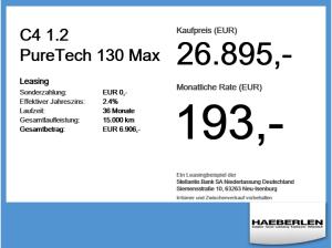 Citroën C4 1.2 PureTech 130 Max ACC+LED+Navi+SHZ+2xKlima