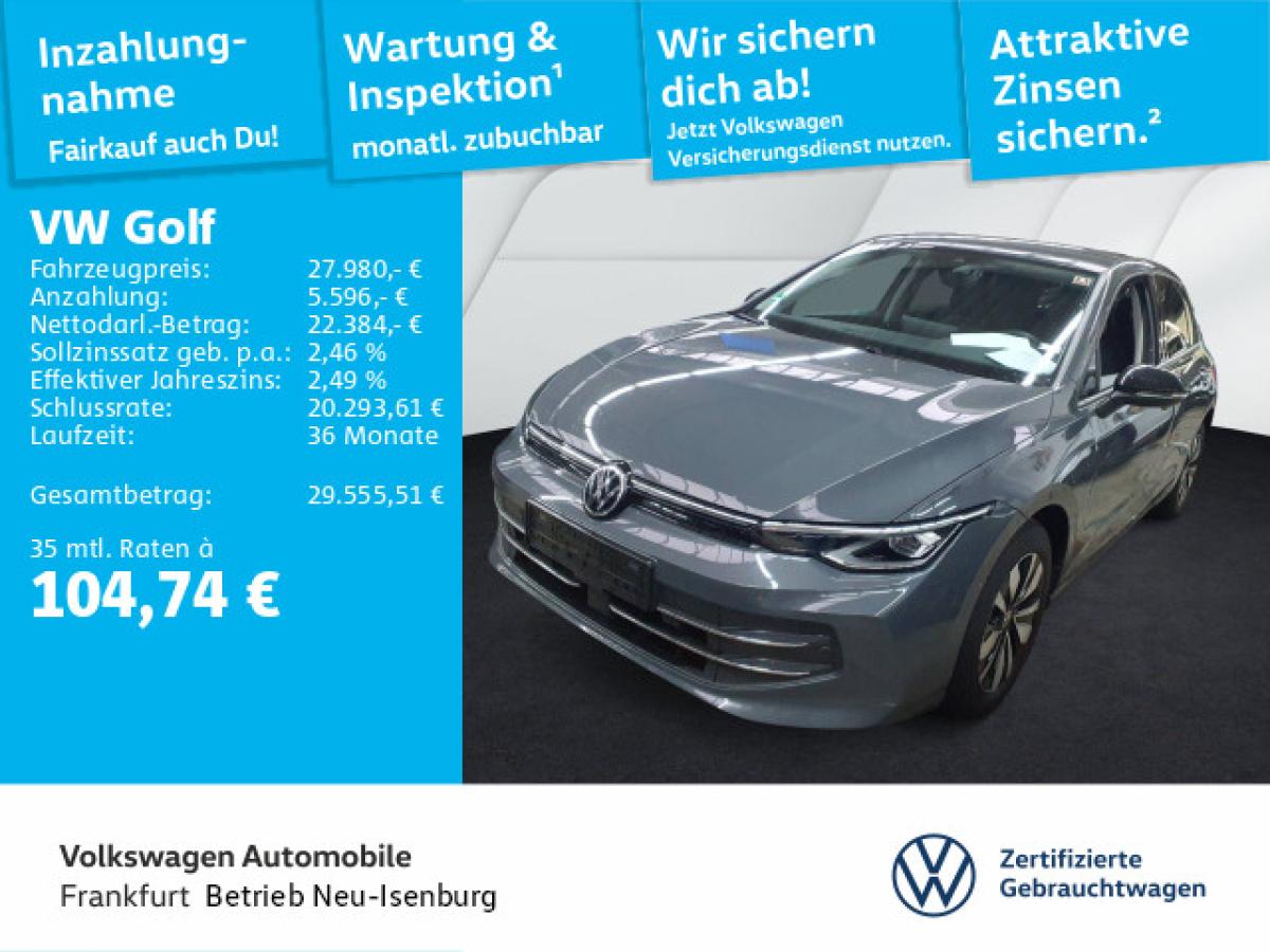 Volkswagen Golf VIII 2.0 TDI DSG Goal Navi AHK Sprachassistent Rückfahrkamera DAB+