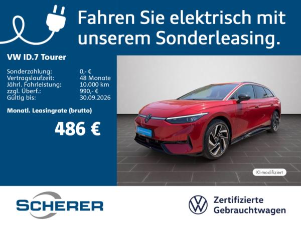 Volkswagen ID.7 Tourer Pro 82 kWh SOH:100% AHK RFK MATRIX IQ-DRIVE