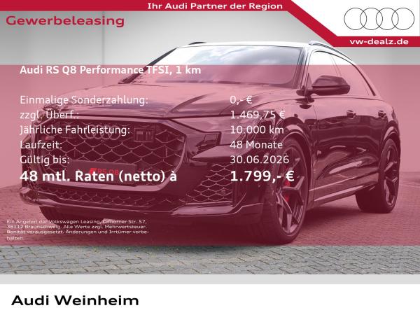 Audi RS Q8 SUV performance tiptronic NAVI PANO PDC