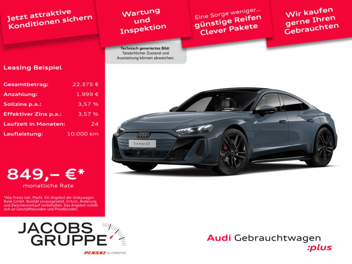 Audi e-tron GT S qu. Black/Facelift/S-Sitze/Pano/Laser/HuD/360°/ACC