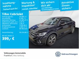 Volkswagen T-Roc Cabriolet 1.5 TSI DSG R-Line Navi AHK Spurwechselassistent LED Heckleuchten Sitzheizung DAB+