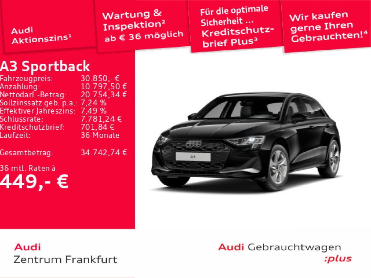 Audi A3 Sportback 35 TFSI advanced S tronic Navi DAB VC PDC Sitzheizung
