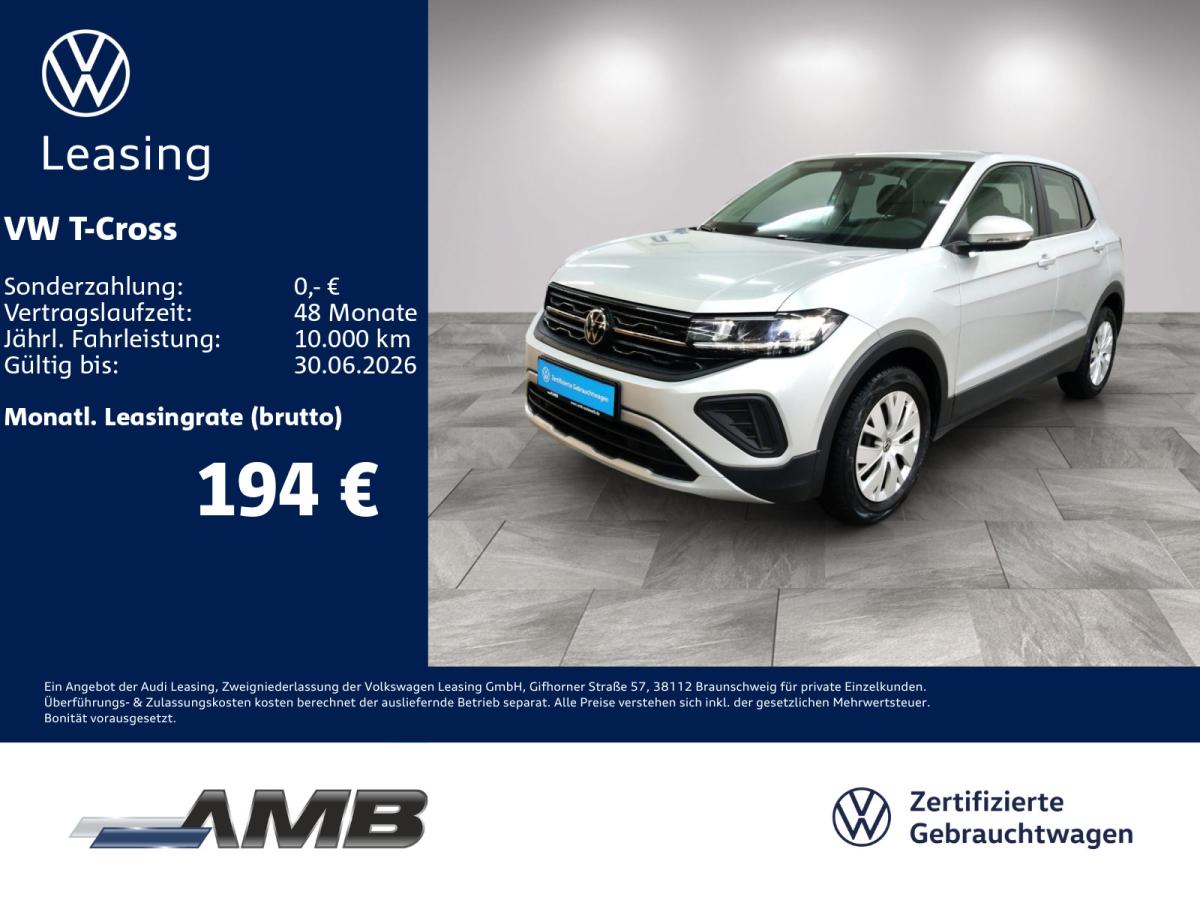 Volkswagen T-Cross 1.0 TSI LED/digi.C/Sitzhzg/bis08.2030Garantie