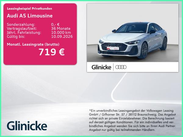 Audi A5 Limousine 2.0 TFSI quattro e-hybrid S-tronic Standklima Einparkhilfe Plus ACC Matrix Navi Panorama A