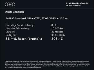 Audi A3 Sportback TFSI e S line 40 e S tr. AHK LED NAVI