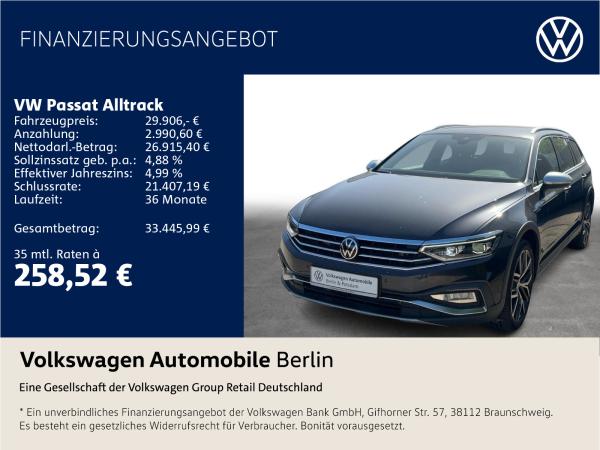 Volkswagen Passat Alltrack 4Motion 2.0 TDI DSG Navi LED SHZ