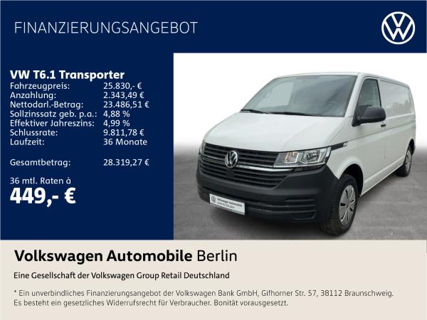 Volkswagen T6.1 Transporter Kasten 2.0 TDI Klima Radio PDC