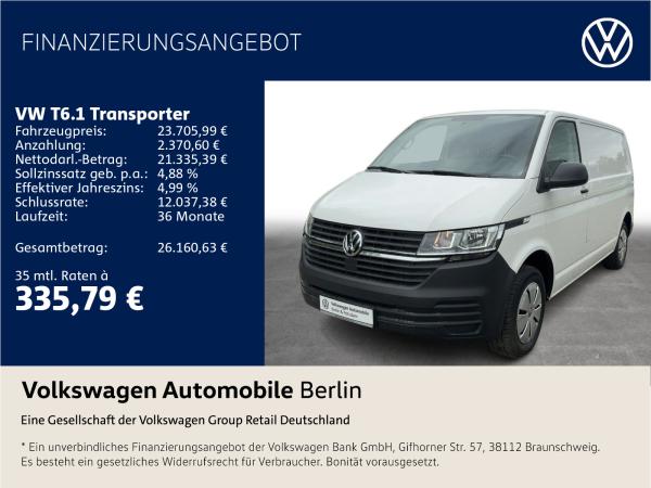 Volkswagen T6.1 Transporter Kasten 2.0 TDI Klima Radio PDC