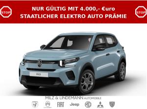 Citroën C3 E-C3 YOU STANDARD RANGE ELEKTRO /  !! INKL. 4.000,- € Elektro-Prämie als Anzahlung - Privat !! / FRE