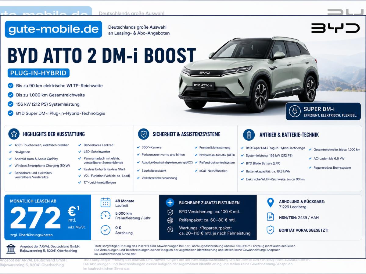 BYD ATTO 2 DM-i Boost