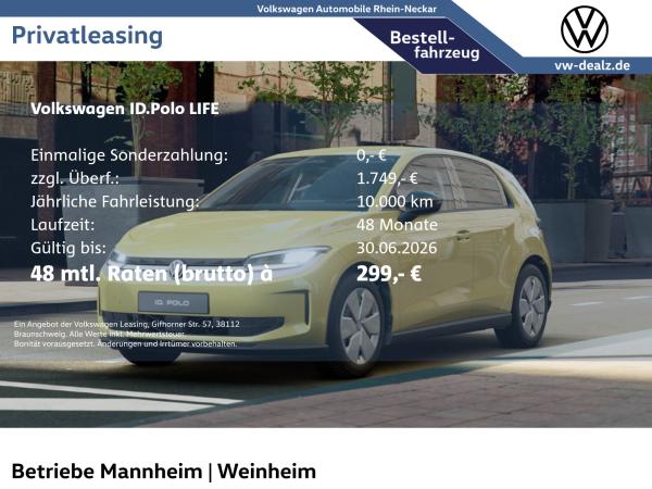 Volkswagen ID.Polo Life Klima LED PDC DAB ACC Bluetooth
