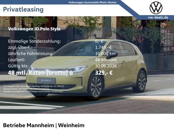 Volkswagen ID.Polo Style Klima LED ACC PDC ALU Sitzheizung