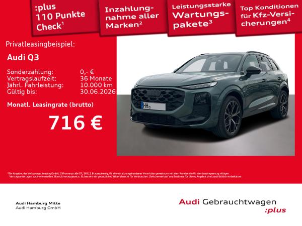 Audi Q3 TFSI S tronic S line AHK Matrix OLED Pano