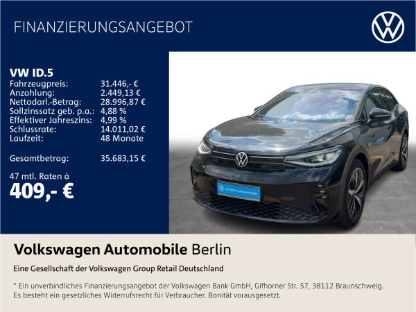 Volkswagen ID.5 GTX 220/77 Wärmepumpe Navi LED ACC PDC