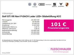 Volkswagen Golf GTI VIII Navi P-DACH Leder LED+ Sitzbelüftung ACC