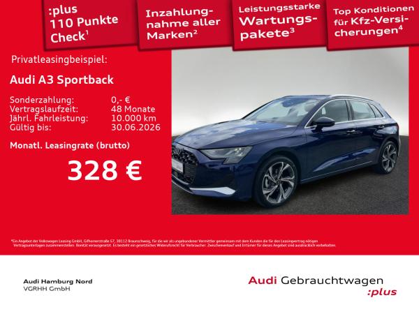 Audi A3 Sportback 30 TFSI S tronic Stdhzg Navi Kamera