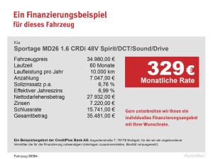 Kia Sportage MD26 1.6 CRDi 48V Spirit/DCT/Sound/Drive