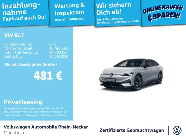 Volkswagen ID.7 Pro S GAR 2030 Navi Kamera AHK uvm