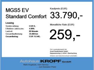 MG S5 EV Standard Comfort Carplay,SHZ,LHZRFK,