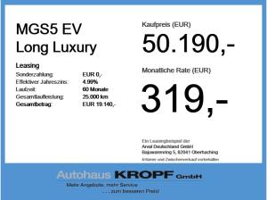 MG S5 EV Long Luxury ACC+LED+Navi+SHZ+Standh.+360