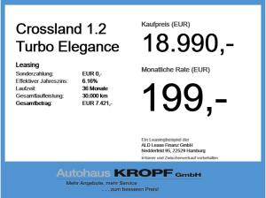 Opel Crossland 1.2 Turbo Elegance LED+SHZ+2xKlima+LM