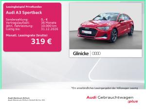 Audi A3 Sportback Advanced 30 TFSI S tr. Pano HUD AHK Navi LED