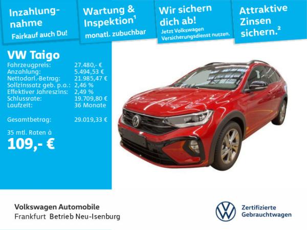 Volkswagen Taigo R-Line 1.0 TSI 7-Gang DSG LED NAVI
