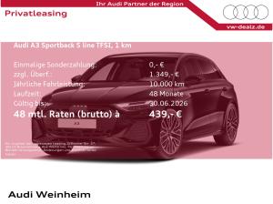 Audi A3 Sportback S-Line s-tronic Klima NAVI PDC LED