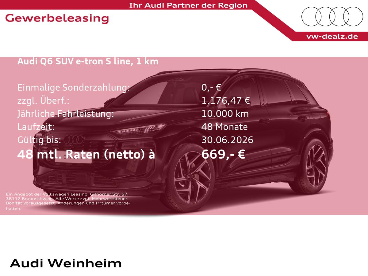 Audi Q6 e-tron Q6 SUV e-tron quattro Klima NAVI PANO AHK LED