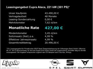 Cupra Ateca VZ Tribe Edition 2.0 TSI 7-Gang DSG 4Drive AHK