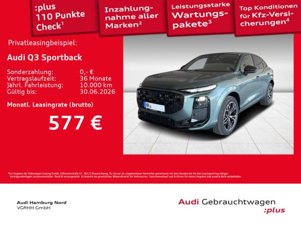 Audi Q3 Sportback 1.5 TFSI S tronic S line Navi AHK