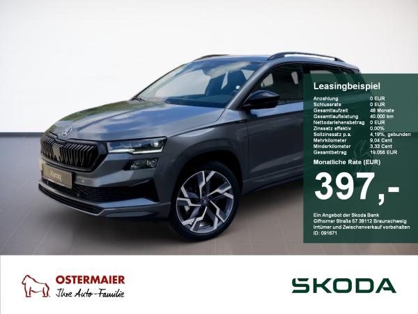 Skoda Karoq SPORTLINE 4X4 2.0TSI MATRIX.NAV.DSG.AHK.AMBIENTE.SUNSET.SMARTLINK.DAB+