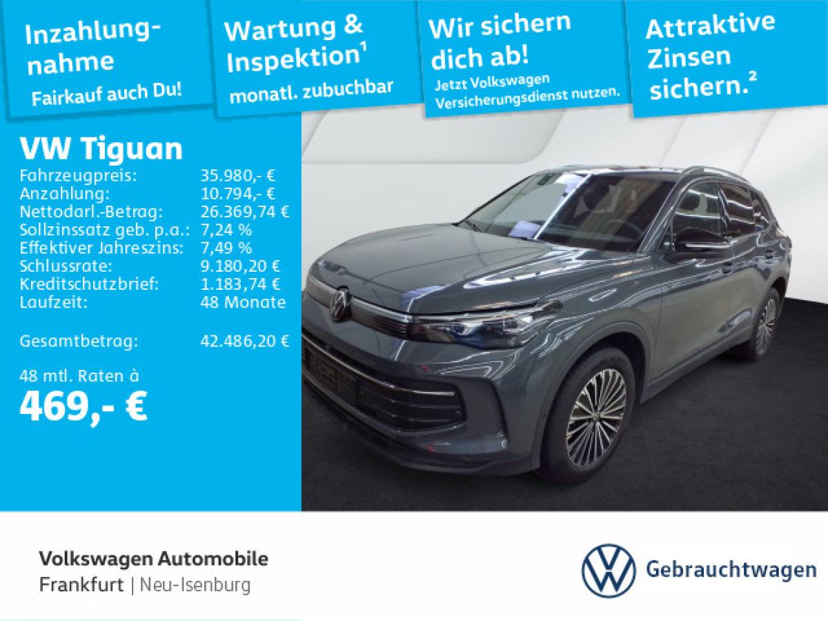 Volkswagen Tiguan 2.0 TDI DSG Goal Navi AHK IQ.LIGHT - HD-Matrix-Scheinwerfer Sprachassistent DAB+