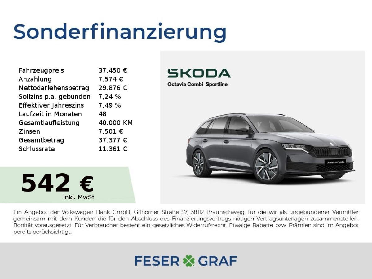 Skoda Octavia Sportline 1,5 TSI mHEV 4xSHZ/NAVI/LED HE
